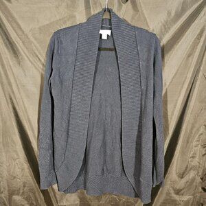 Loft navy open front cardigan. Size S